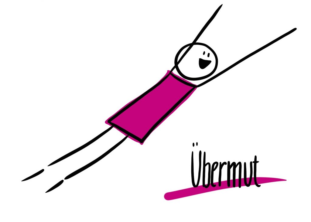 Übermütig wie ein Kind